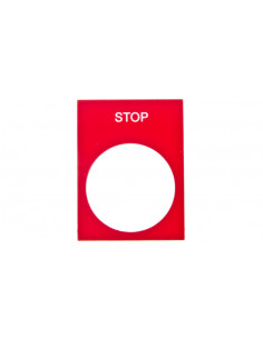 Tabliczka opisowa czerwona...