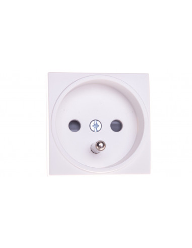 Systo Gniazdo pojedyncze biały z PE...