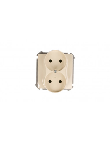 Simon Basic Gniazdo podwójne b/u 16A...