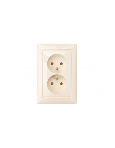 VALENA Gniazdo podwójne z/u 16A IP20...