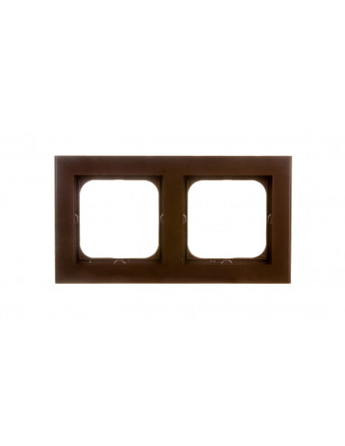 SONATA Ramka podwójna czekoladowy...