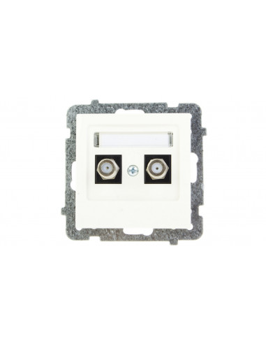 AS Gniazdo antenowe podwójne typu F...