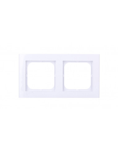 SONATA Ramka podwójna biała R-2R/00