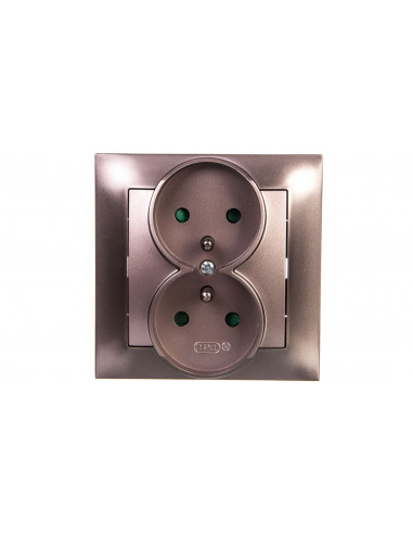 IMPRESJA Gniazdo podwójne z/u z...