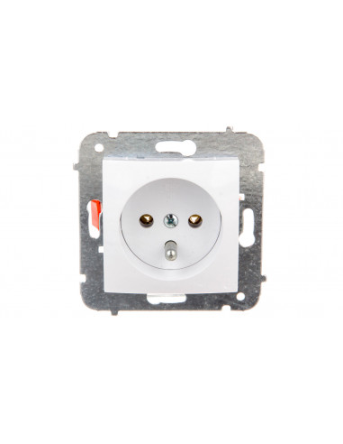 CARLA Gniazdo pojedyncze z/u białe...