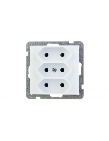 AS Gniazdo potrójne b/u 2.5A EURO...