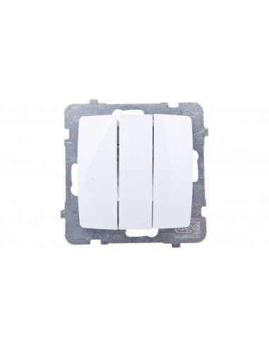 KARO Łącznik potrójny biały ŁP-13S/m/00