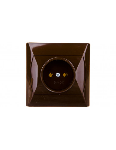 AKCENT Gniazdo pojedyncze b/u brązowe...