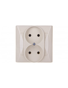 AKCENT Gniazdo podwójne b/u...