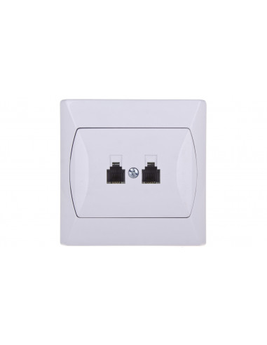 AKCENT Gniazdo telefoniczne podwójne...