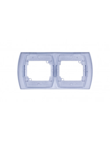 GAZELA Ramka podwójna pozioma srebro...