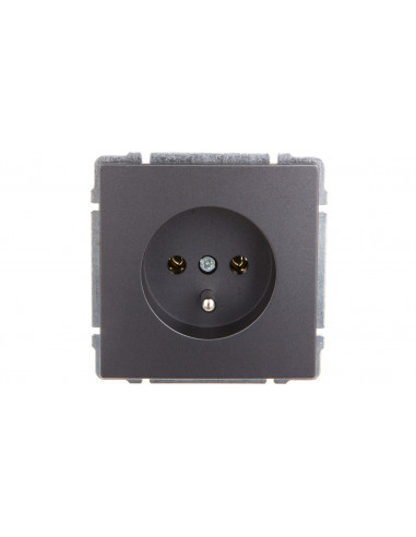 KOS66 Gniazdo pojedyncze z/u grafit...