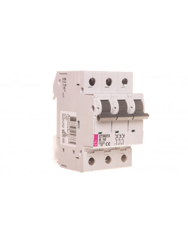Wyłącznik nadprądowy 3P B 16A 6kA AC...