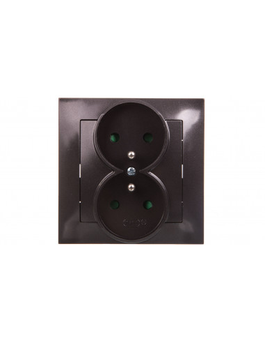 IMPRESJA Gniazdo podwójne z/u z...