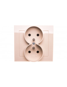 KIER Gniazdo podwójne z/u...