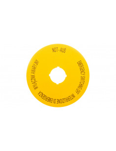 Tabliczka opisowa żółta...