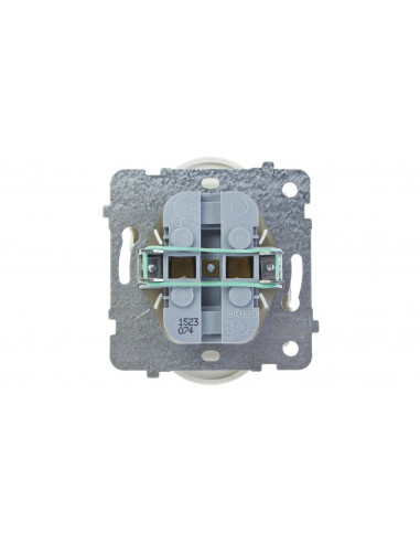 KARO Gniazdo podwójne b/u ecru...