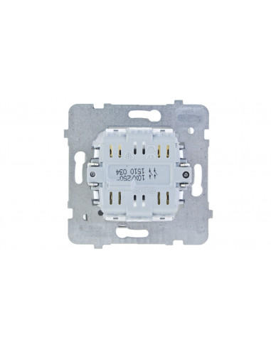 KARO Przycisk podwójny zwierny biały...