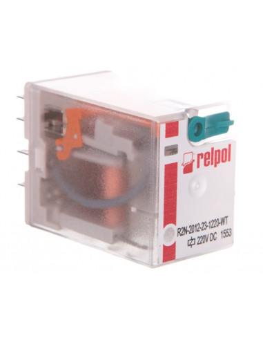 Przekaźnik przemysłowy 2P 12A 220V DC...