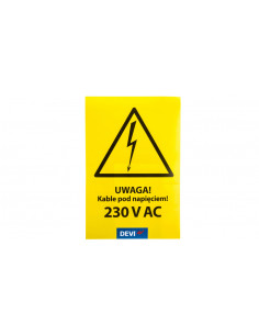 Naklejka ostrzegawcza,...