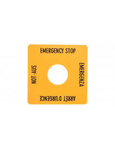 Tabliczka opisowa żółta...