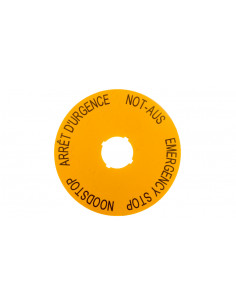 Tabliczka opisowa żółta...