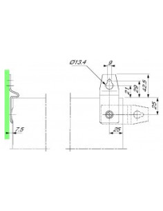 Wspornik mocujący do ściany... 2