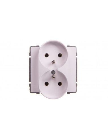 KOS66 Gniazdo podwójne z/u białe 660449