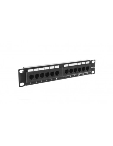 Patch panel 10 cali 12Port cat 5e...