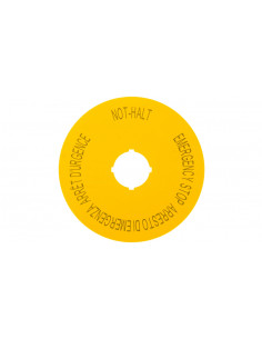 Tabliczka opisowa żółta...