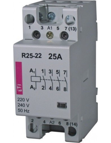 Stycznik modułowy 25A 230V AC 2Z 2R R...