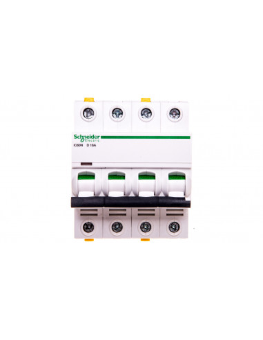 Wyłącznik nadprądowy 4P D 16A 6kA AC...