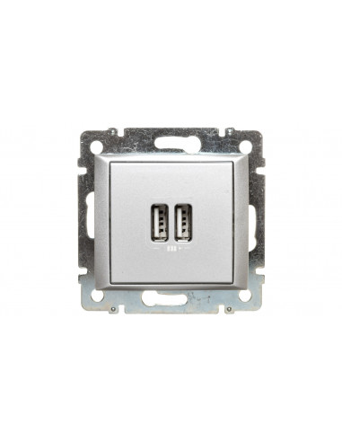 VALENA Gniazdo zasilające 2xUSB 5V...