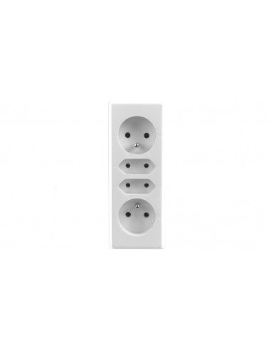 Rozgałeźnik wtyczkowy 2x2P+Z + 2xEuro...