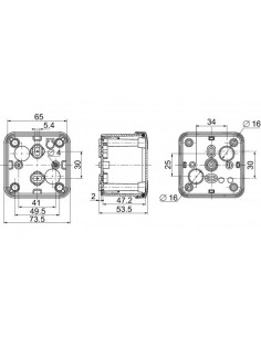 Puszka ABS IP66 IK07... 2