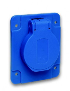 Gniazdo PK niebieskie 2p+PE...