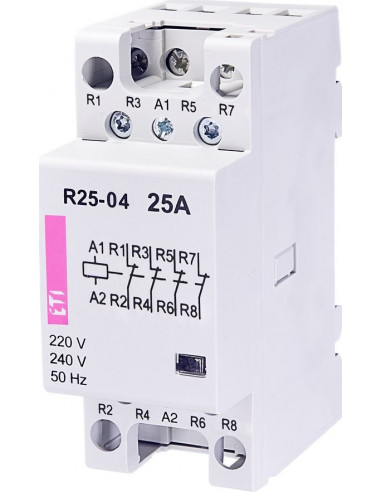 Stycznik modułowy 25A 230V 0Z 4R R...
