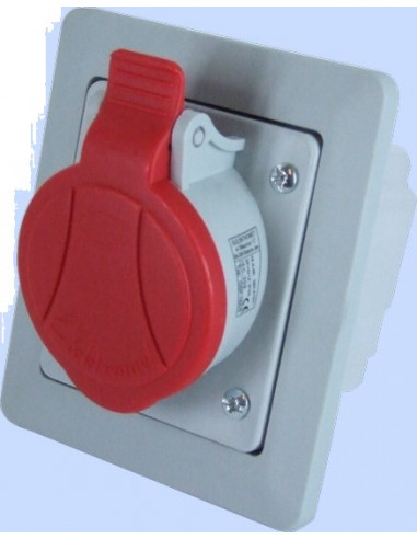 Gniazdo skośne podtynkowe z ramką 5P...