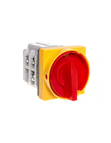 Łącznik krzywkowy 0-1 3P 25A z płytką...