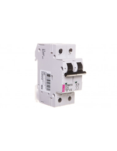 Wyłącznik nadprądowy 2P C 4A 10kA AC...