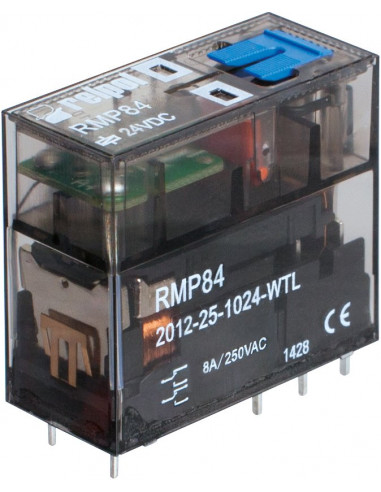 Miniaturowy przekaźnik mocy 2P 8A 24V...