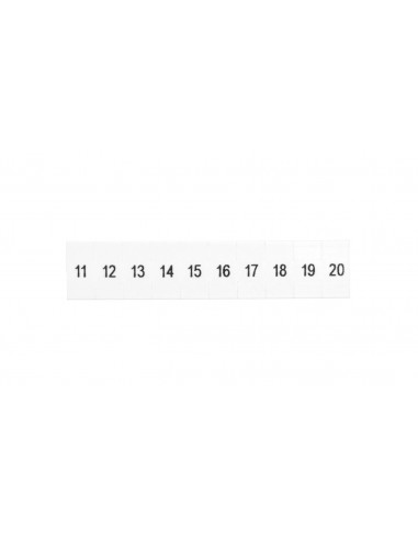 Oznacznik do złącz szynowych,...