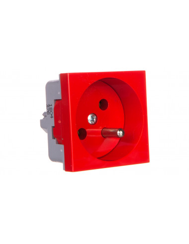 Gniazdo pojedyncze 16A 2P+Z czerwone...