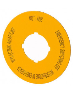 Tabliczka opisowa żółta...