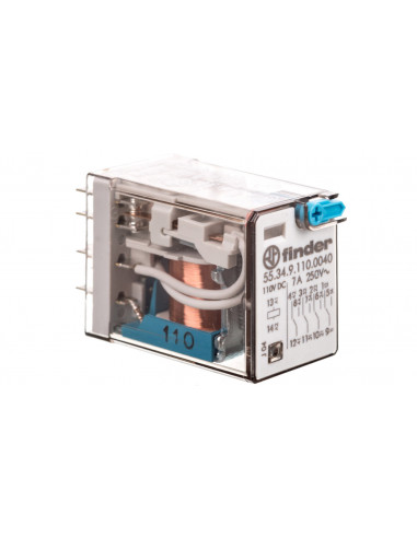 Przekaźnik miniaturowy 4P 7A 110V DC,...