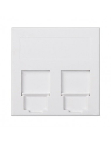 Simon Connect Płytka 2x RJ z osłonami...