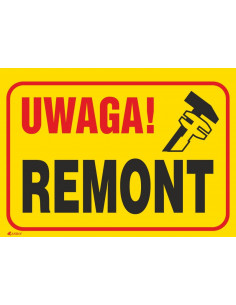 Tabliczka ostrzegawcza PCV...