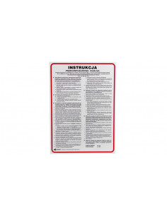 Tabliczka ostrzegawcza PCV...