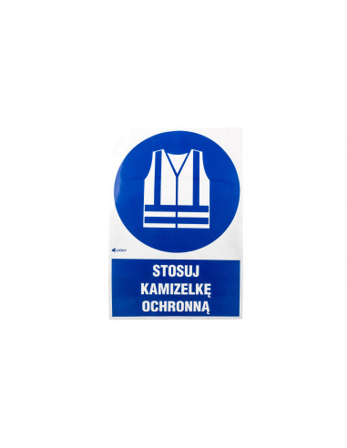 Samoprzylepna tabliczka ostrzegawcza...