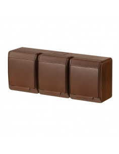 Gniazdo HERMES 3x2P+Z IP44...